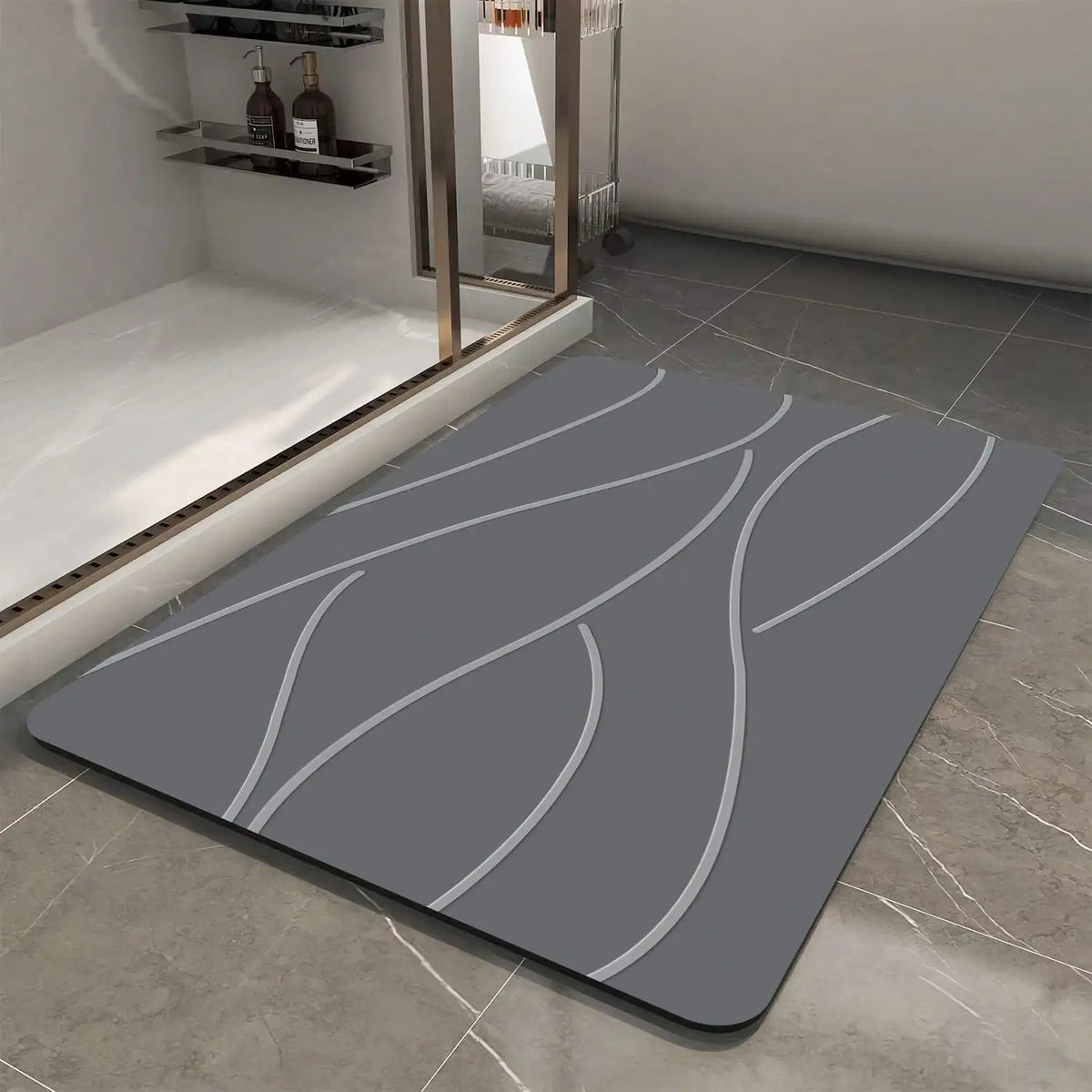 Quick Dry Non Slip Absorbent Diatom Mud Bathroom Mat Rug