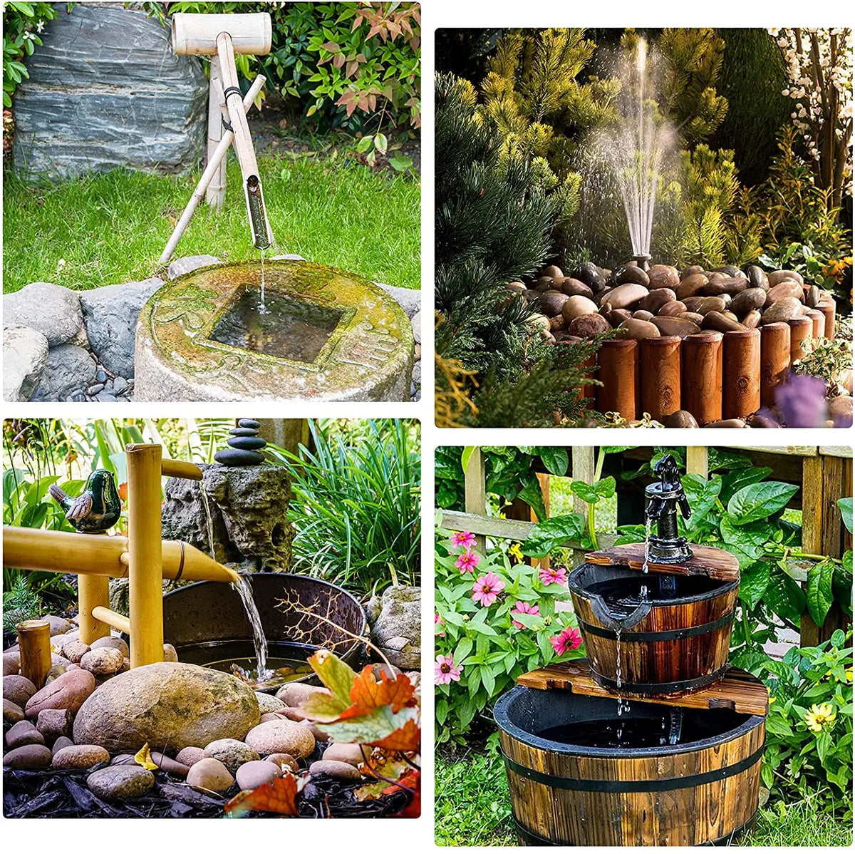 Solar Fountain Pump Kit For Outdoor Pond And Garden Decor