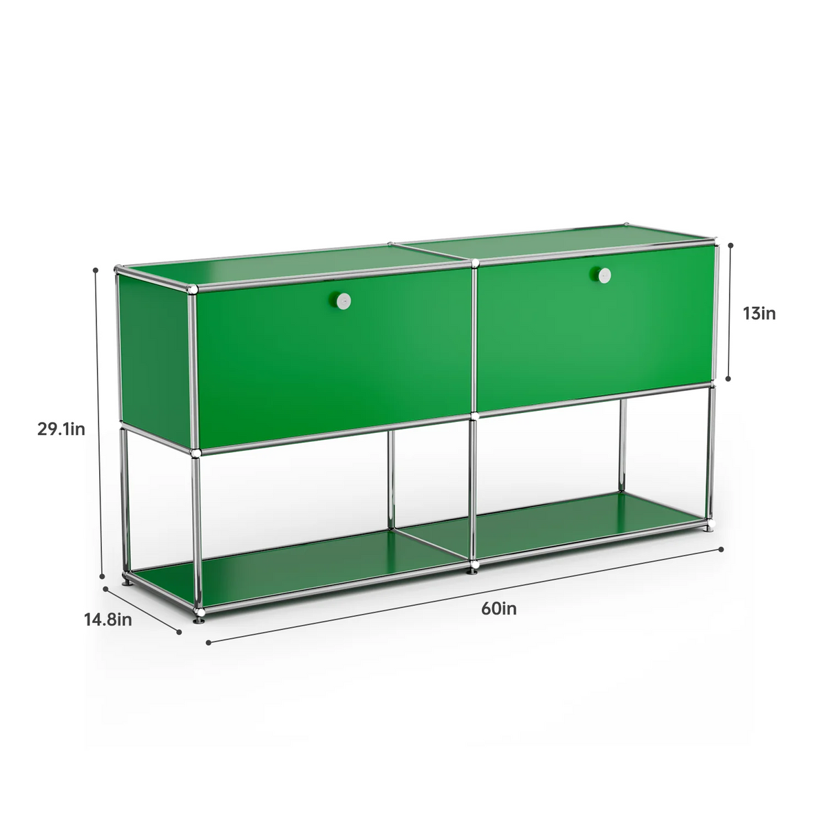 Modern Stainless Steel Storage Cabinet TV Stand Organizer