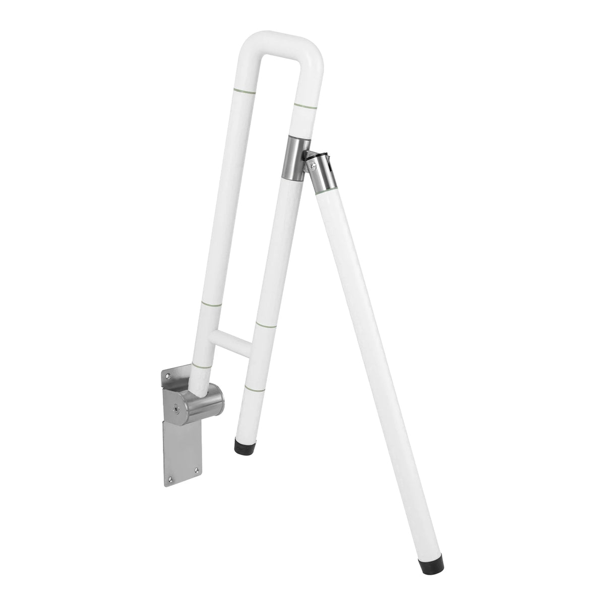 Non Slip Toilet Grab Bar Foldable Drop Down Rail For Handicap Use
