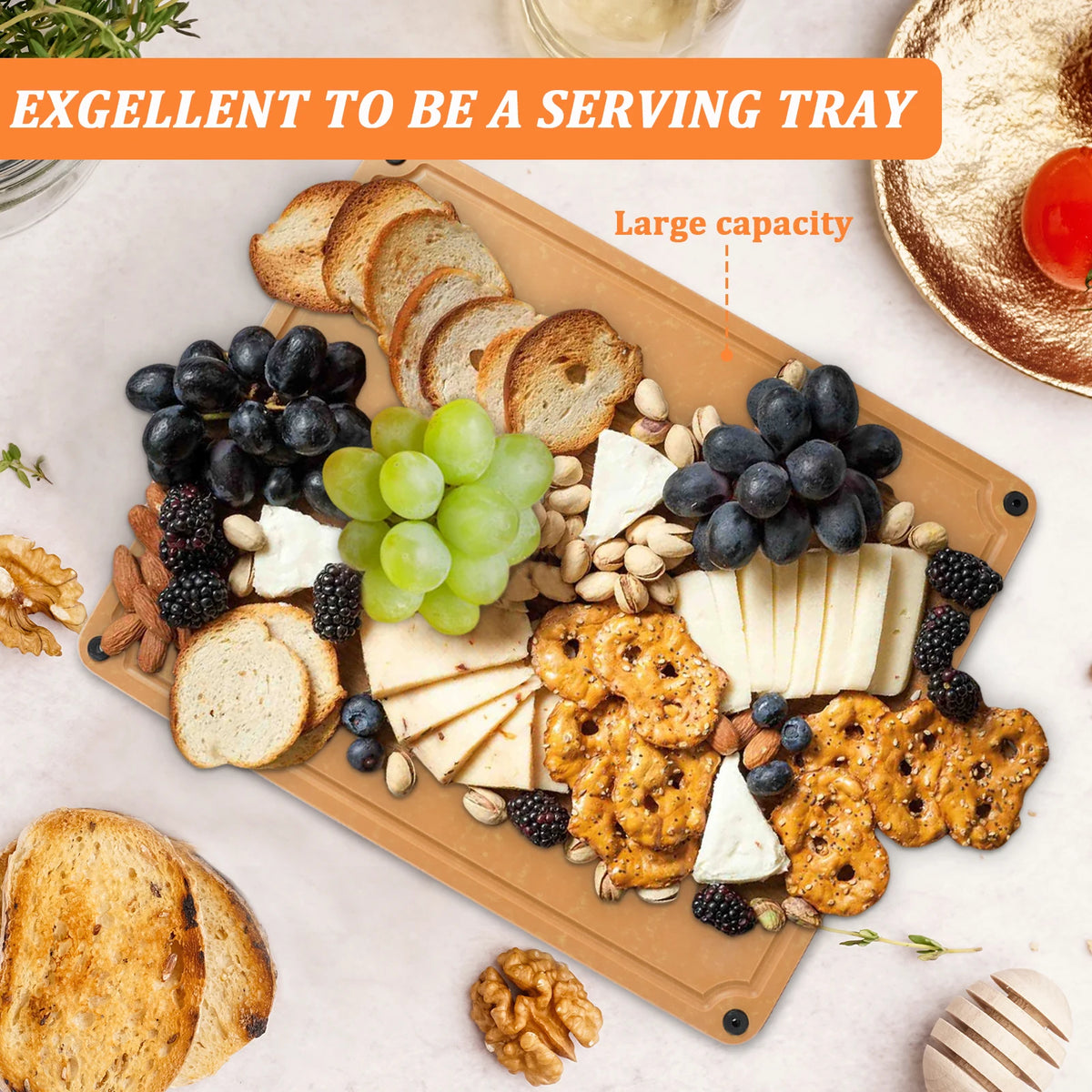 Barenthal Pine Wood Cutting Board With Antibacterial Juice Groove