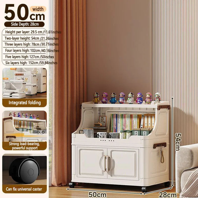 Plastic Foldable Multi Tier Toy Storage Rack Stand
