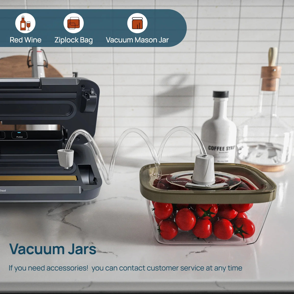 Vakumar Automatic Vacuum Sealer Machine For Sous Vide Cooking