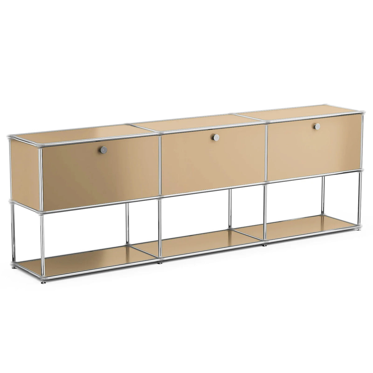 Modern Stainless Steel Storage Cabinet TV Stand Organizer