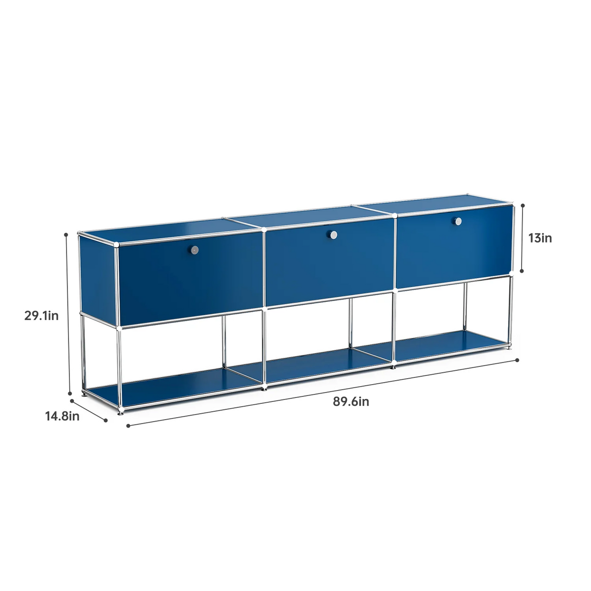 Modern Stainless Steel Storage Cabinet TV Stand Organizer