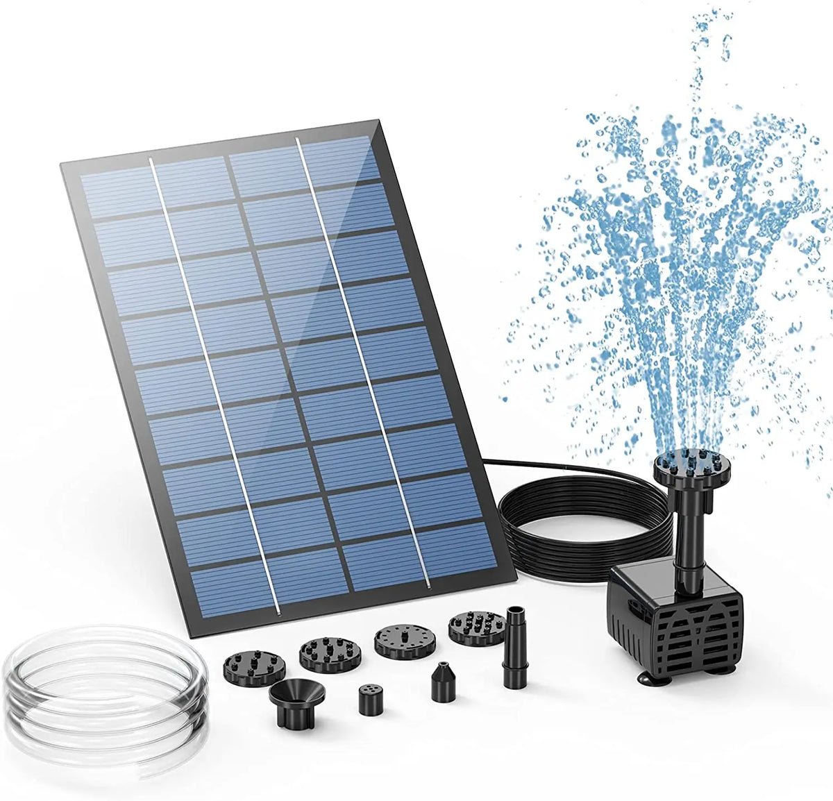 Solar Fountain Pump Kit For Outdoor Pond And Garden Decor