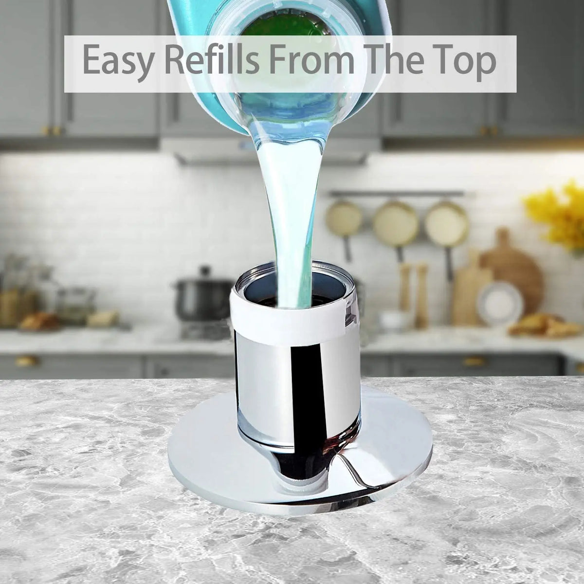 Samodra Liquid Soap Dispenser with Brass Pump Head 500ml Bottle